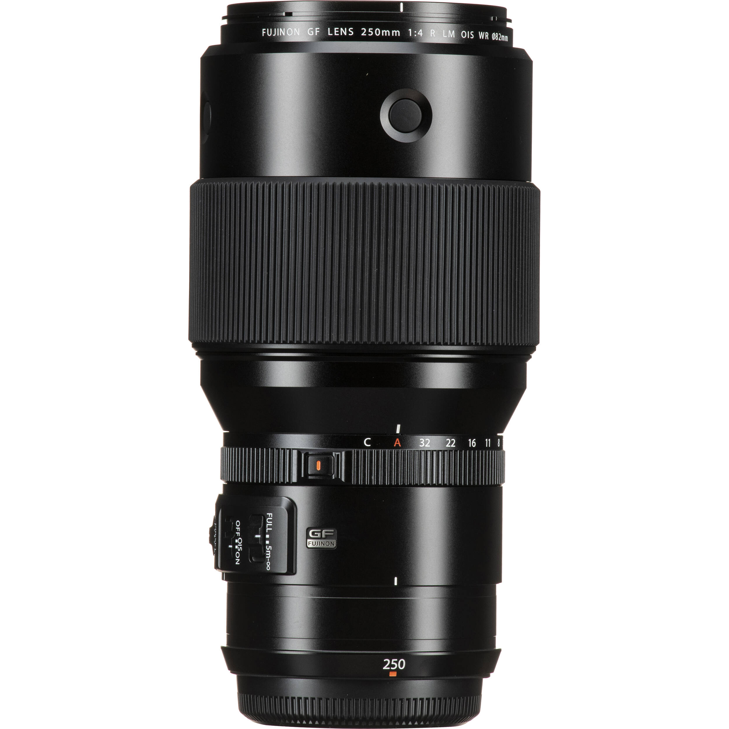 Fujifilm GF 250mm f/4 R LM OIS WR telephoto prime lens for GFX cameras