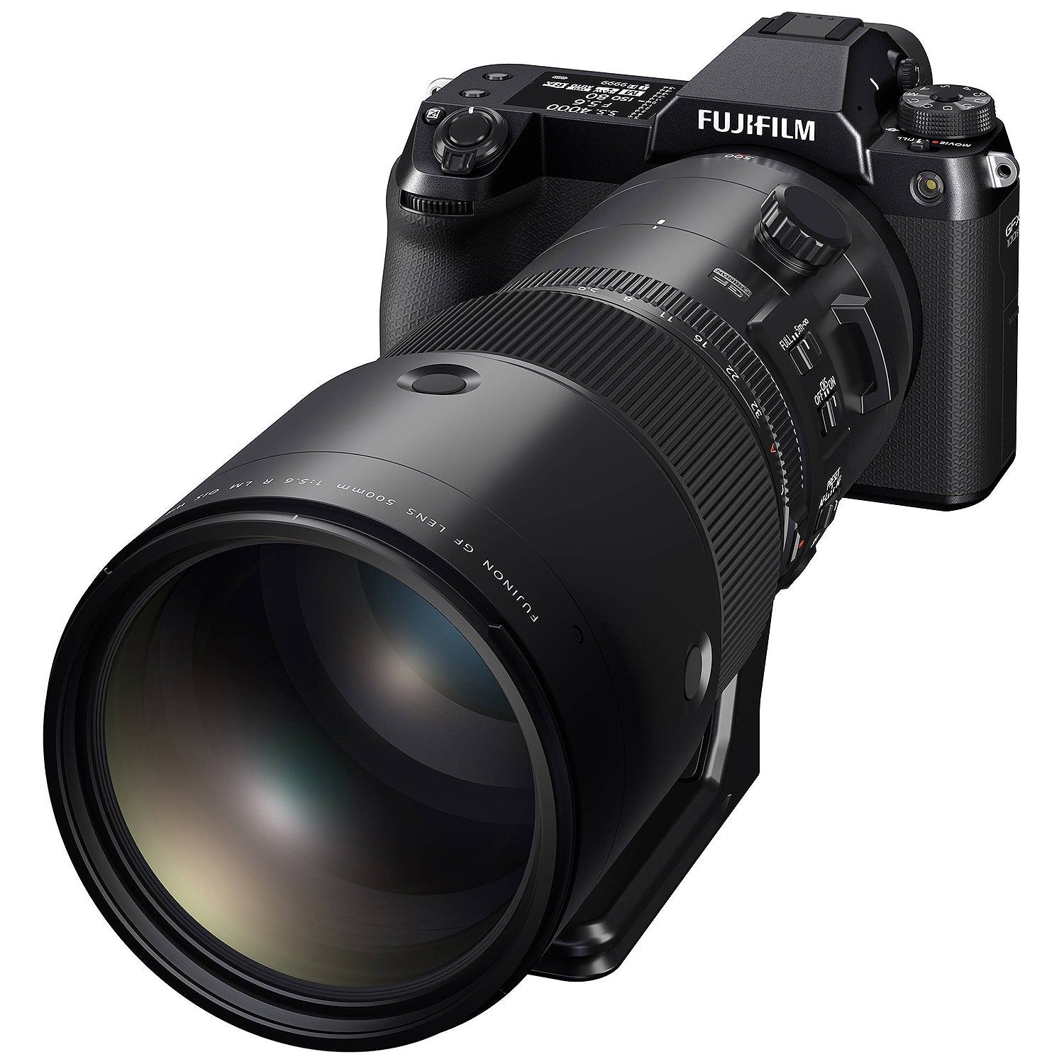 Fujifilm GF 500mm f/5.6 R LM OIS WR super-telephoto lens for GFX