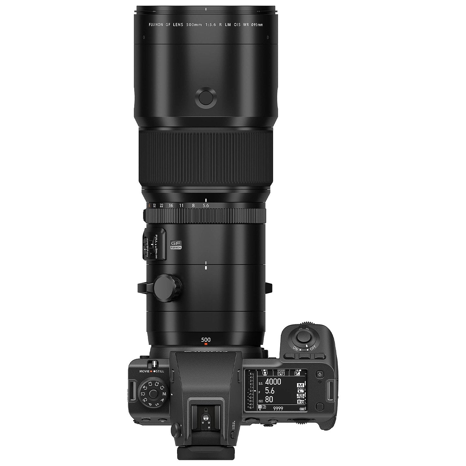 Fujifilm GF 500mm f/5.6 R LM OIS WR super-telephoto lens for GFX