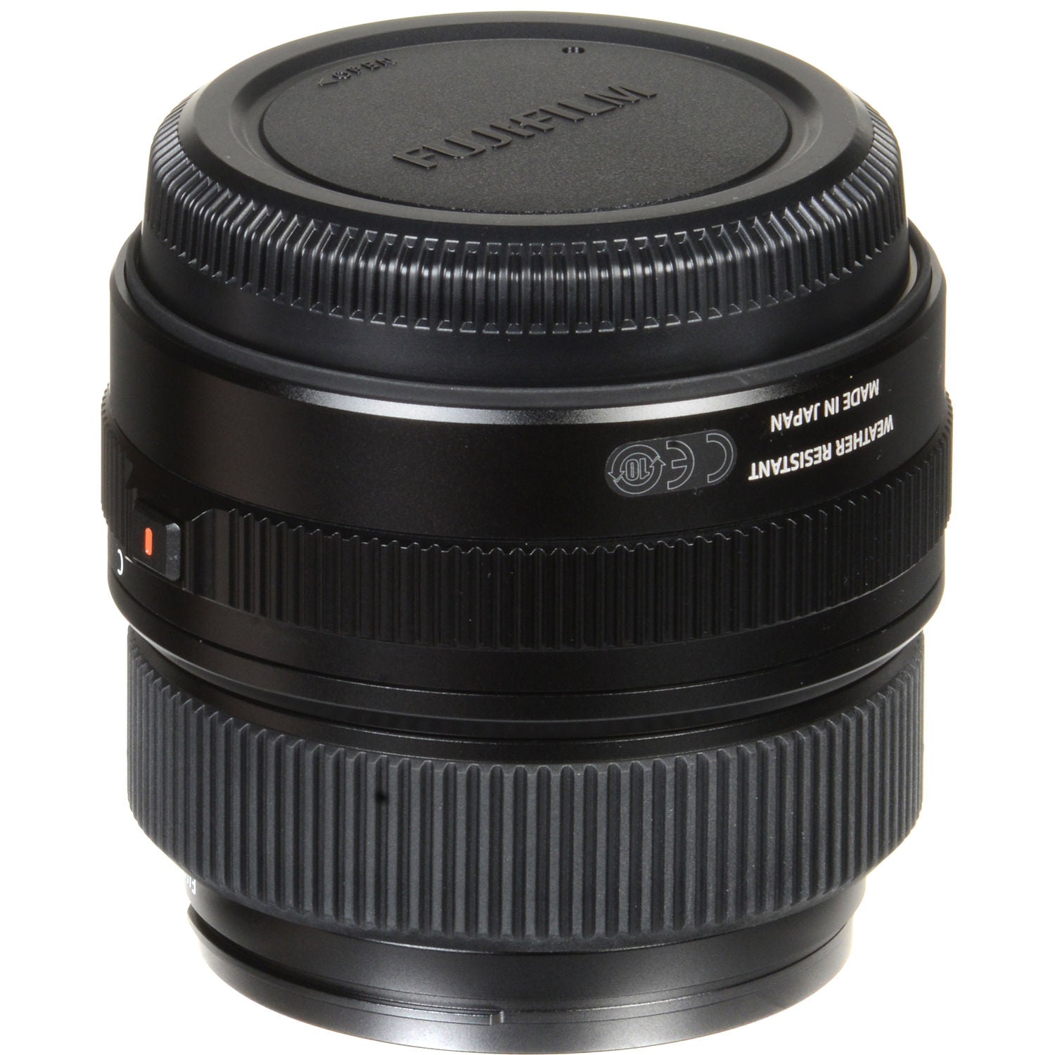 Fujinon GF 63mm f/2.8 R WR medium format lens for FUJIFILM GFX cameras, compact and lightweight with weather-resistant construction.
