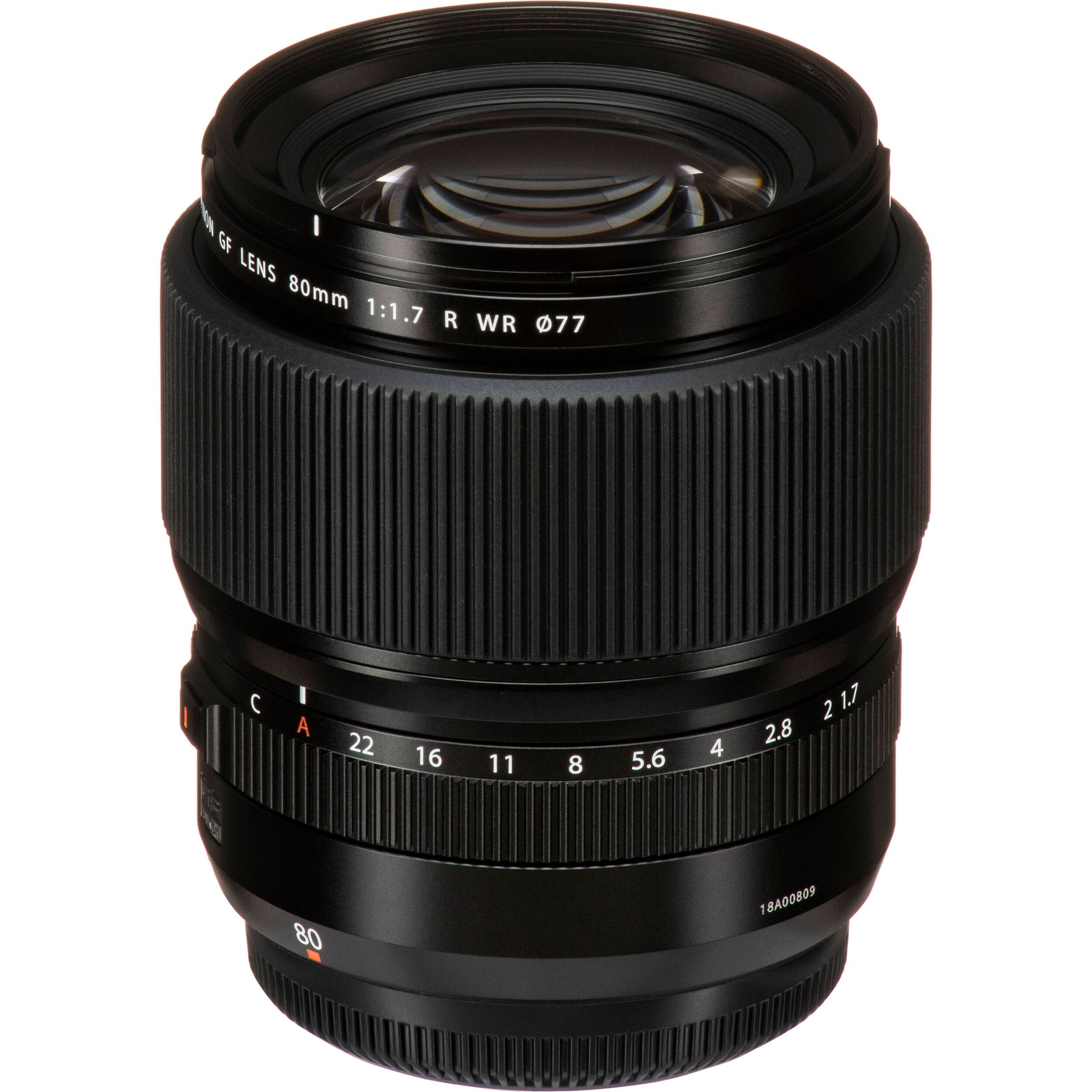 Fujifilm GF 80mm f/1.7 R WR medium format portrait lens for GFX cameras
