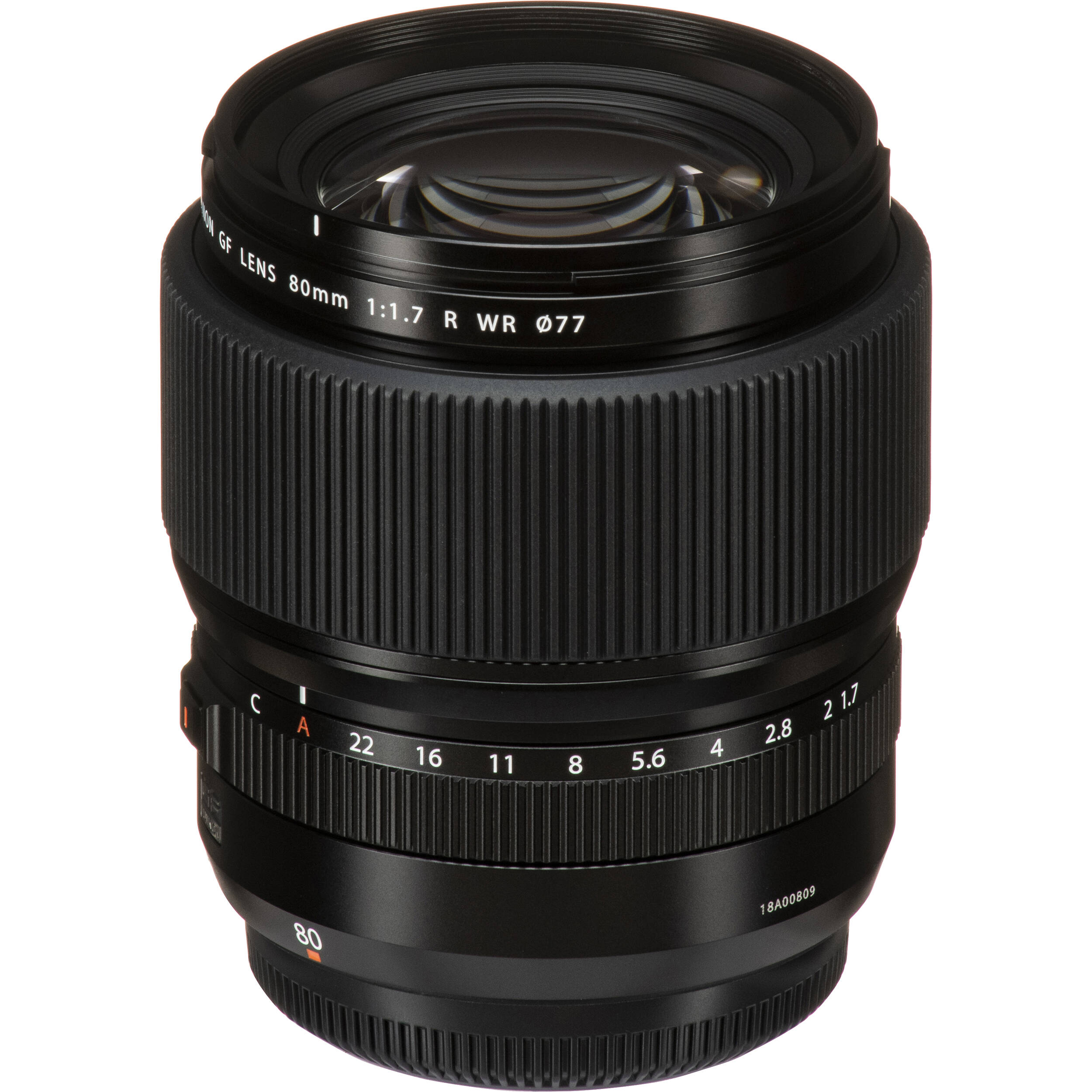 Fujifilm GF 80mm f/1.7 R WR medium format portrait lens for GFX cameras