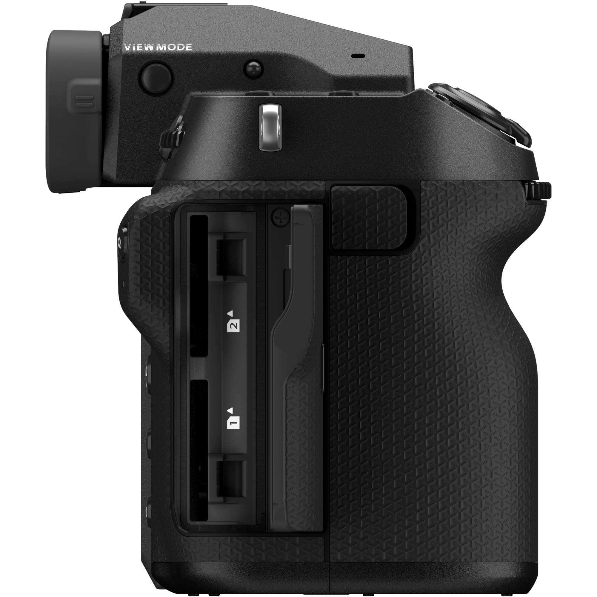 The Fujifilm GFX 100S II Mirrorless Camera is a large format camera with a 102-megapixel CMOS II sensor, featuring 5-axis in-body image stabilization, a continuous burst speed of up to 7 frames-per-second, and an improved AF algorithm with deep-learning AI.