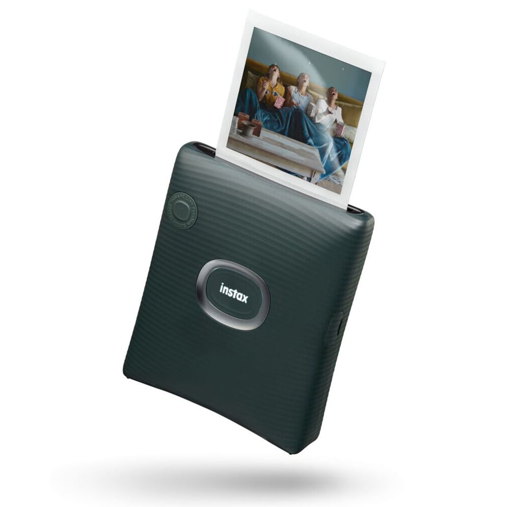 Fujifilm Instax Square Link connects to your smartphone and allows you to print from still images or videos. Add frames, sketches, and stickers prior to print