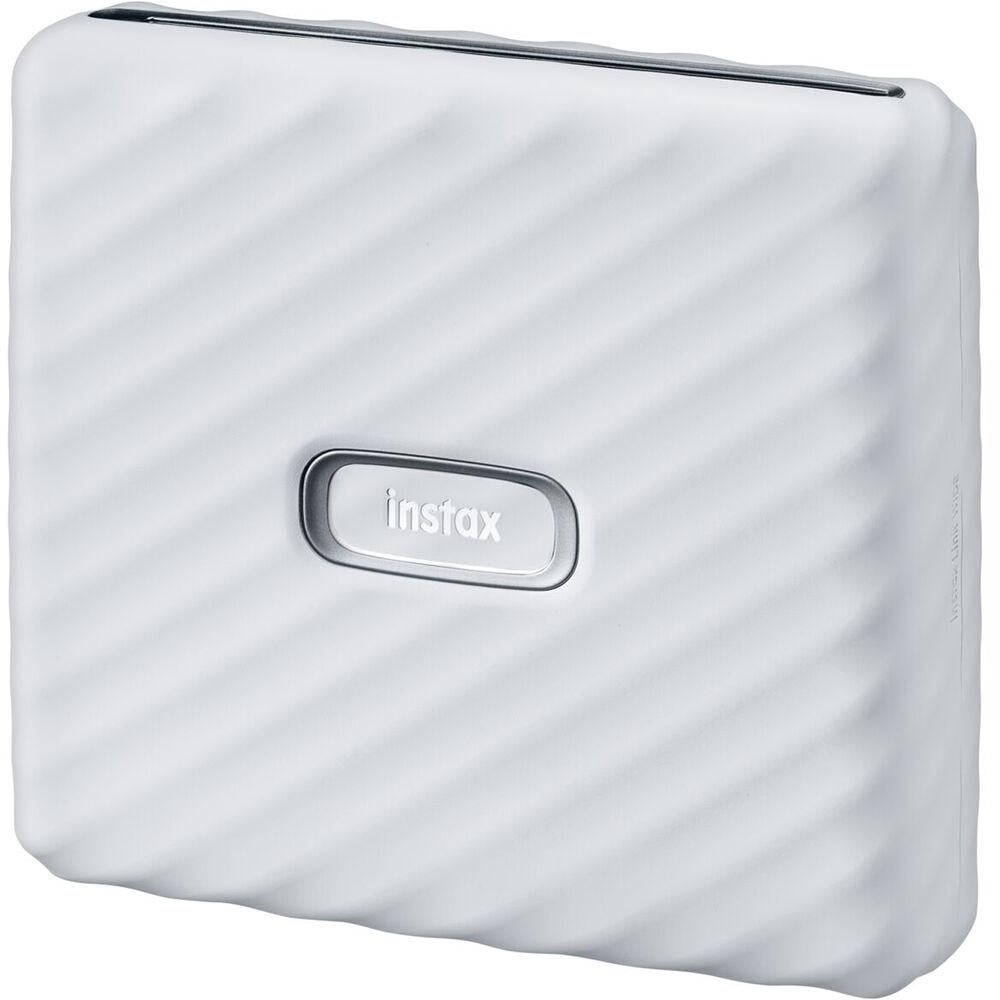 Fujifilm Instax Link Wide Smartphone Printer (Ash White) – print your memories in large, vibrant Instax Wide format directly from your smartphone via Bluetooth, with creative templates and fun editing options.