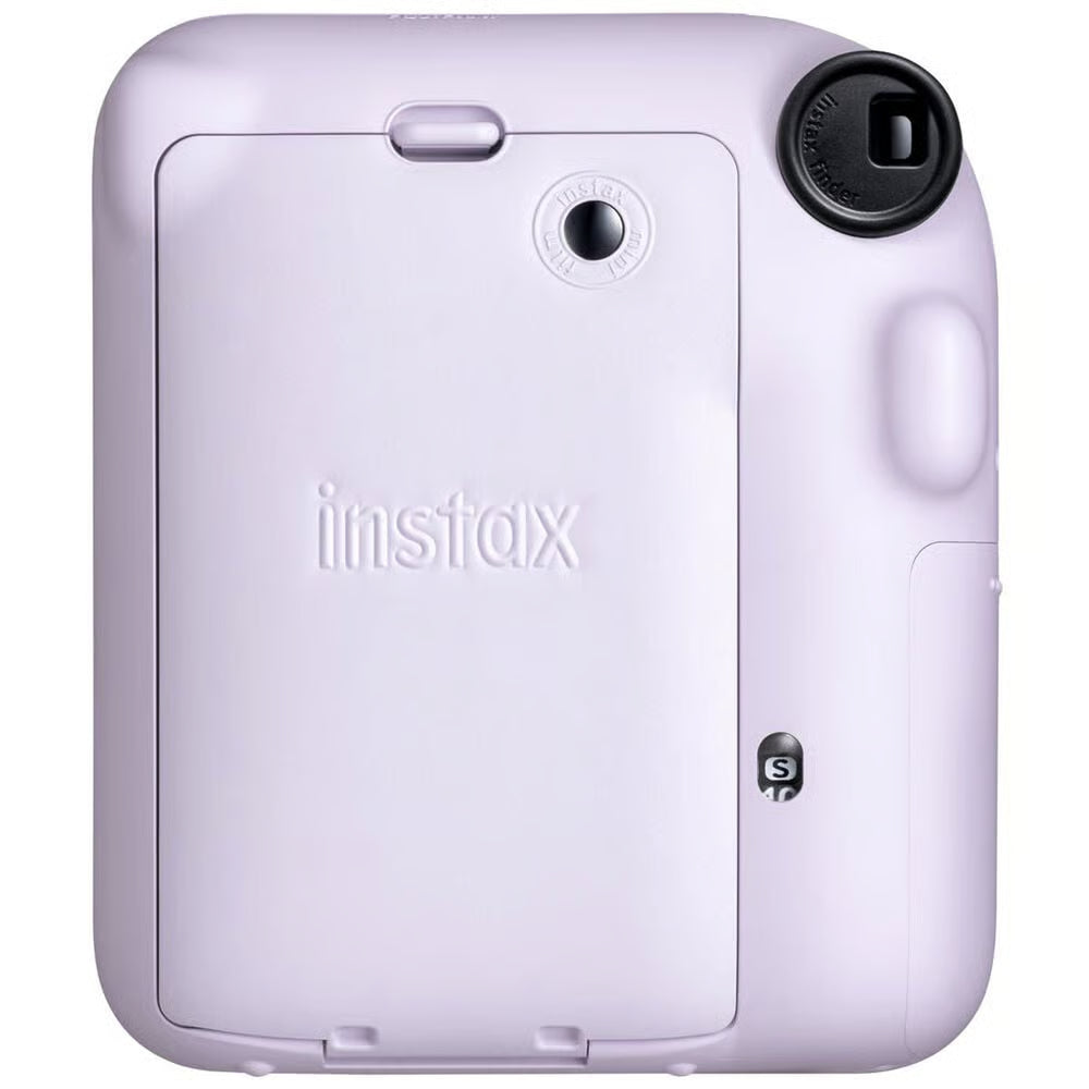 White instant camera with 'instax' branding on a white background