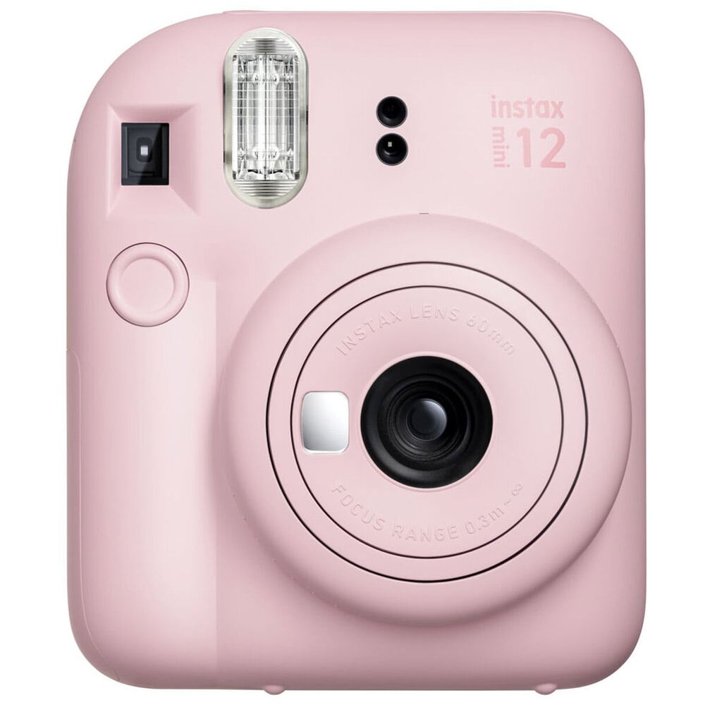 Instax Mini 12 instant film camera for easy selfies and quick prints.