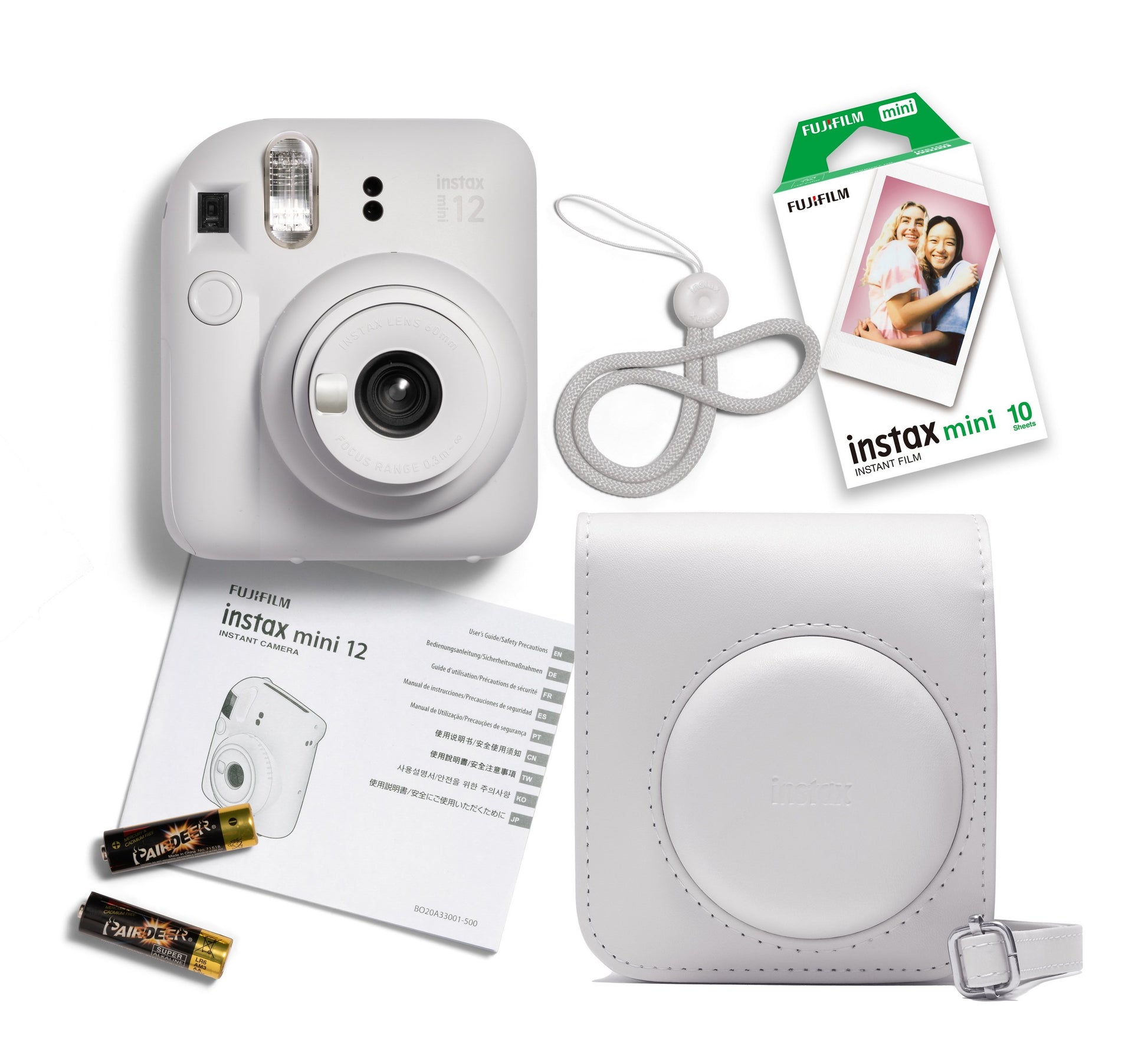 The Instax Mini 12 features automatic exposure and flash control, allowing you to simply: aim, click and print. 