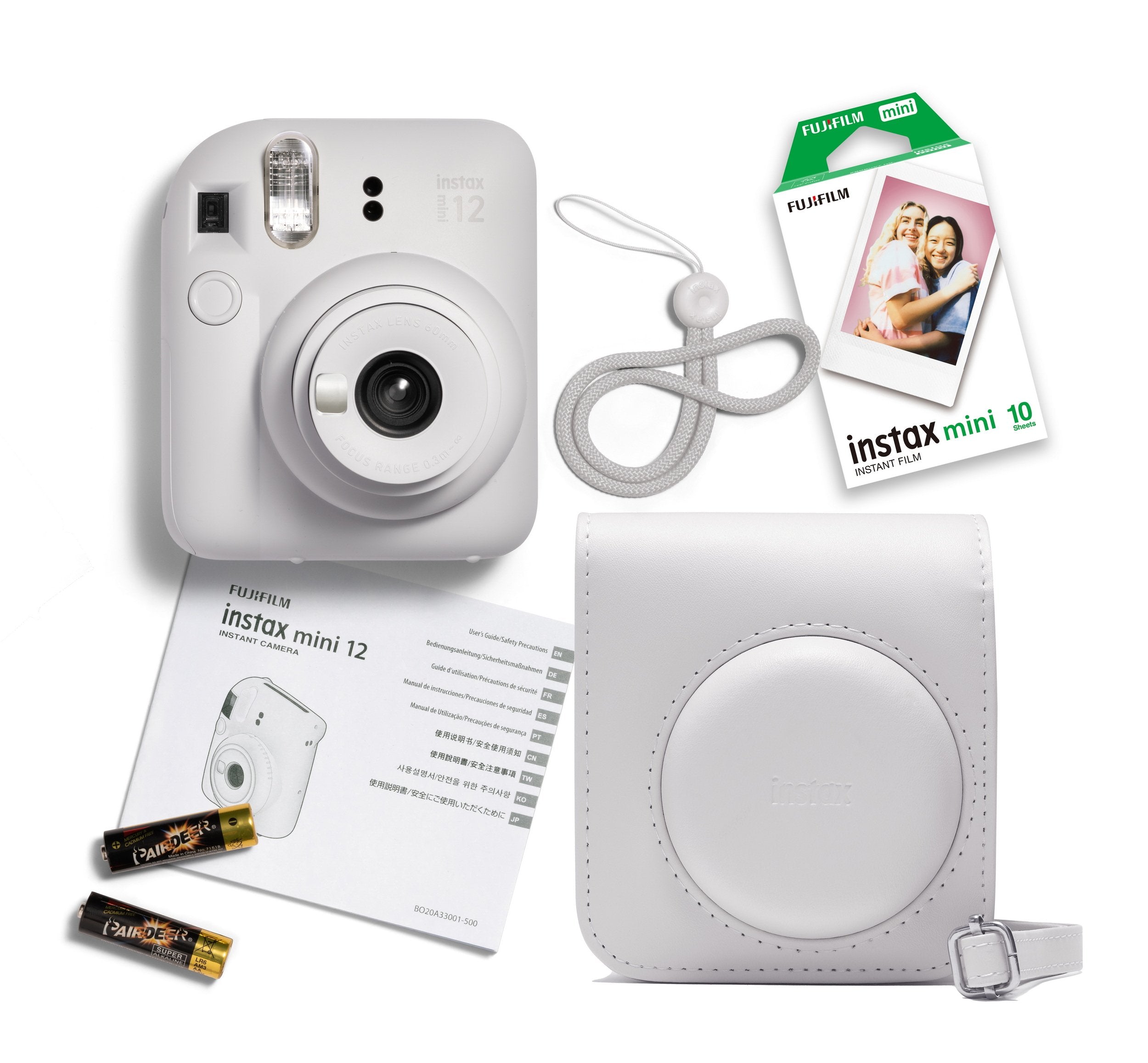 The Instax Mini 12 features automatic exposure and flash control, allowing you to simply: aim, click and print. 