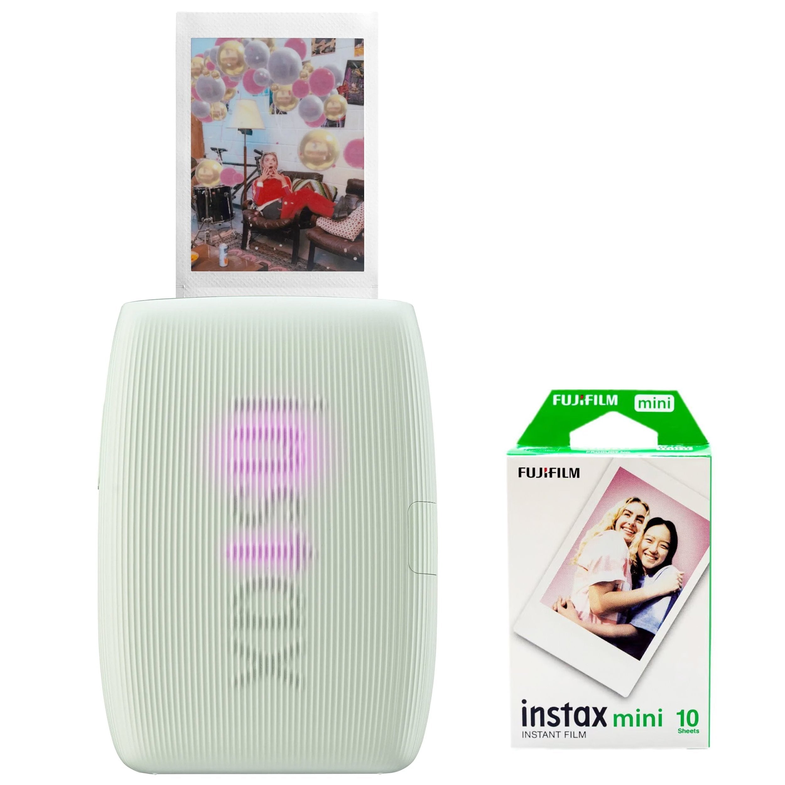 Fujifilm Instax Mini Link 3 Smartphone Printer (White) – compact wireless printer that creates instant credit card-sized prints directly from your smartphone via Bluetooth.
