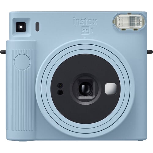 Instax Square SQ1 Instant Film Camera with built-in flash and dedicated selfie mode allows for easy photographing with your loved ones.