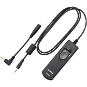 Fujifilm RR-100 wired remote release with locking switch and L-shaped 2.5mm plug extension cable, compatible with select Fujifilm X and GFX series cameras