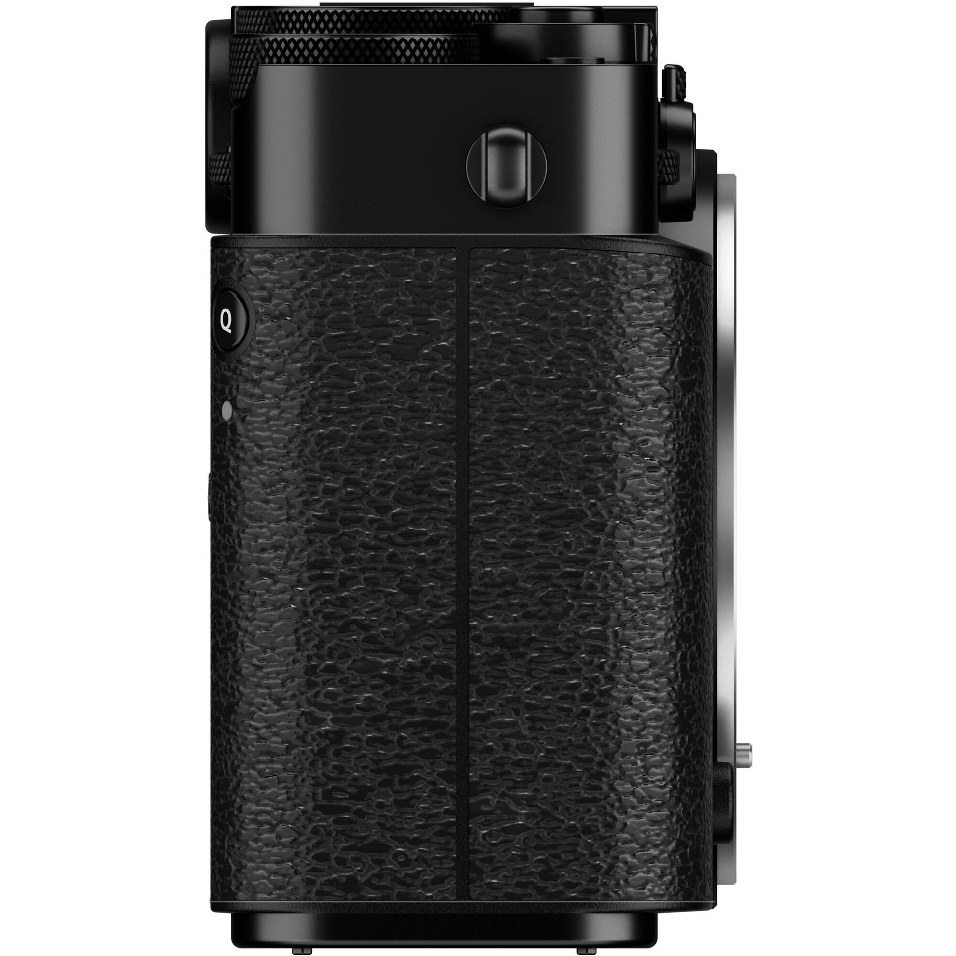 Fujifilm X-E5 black mirrorless camera with XF 23mm f/2.8 R WR compact weather-resistant pancake lens, 40.2MP APS-C sensor, fast autofocus, and 6.2K video recording