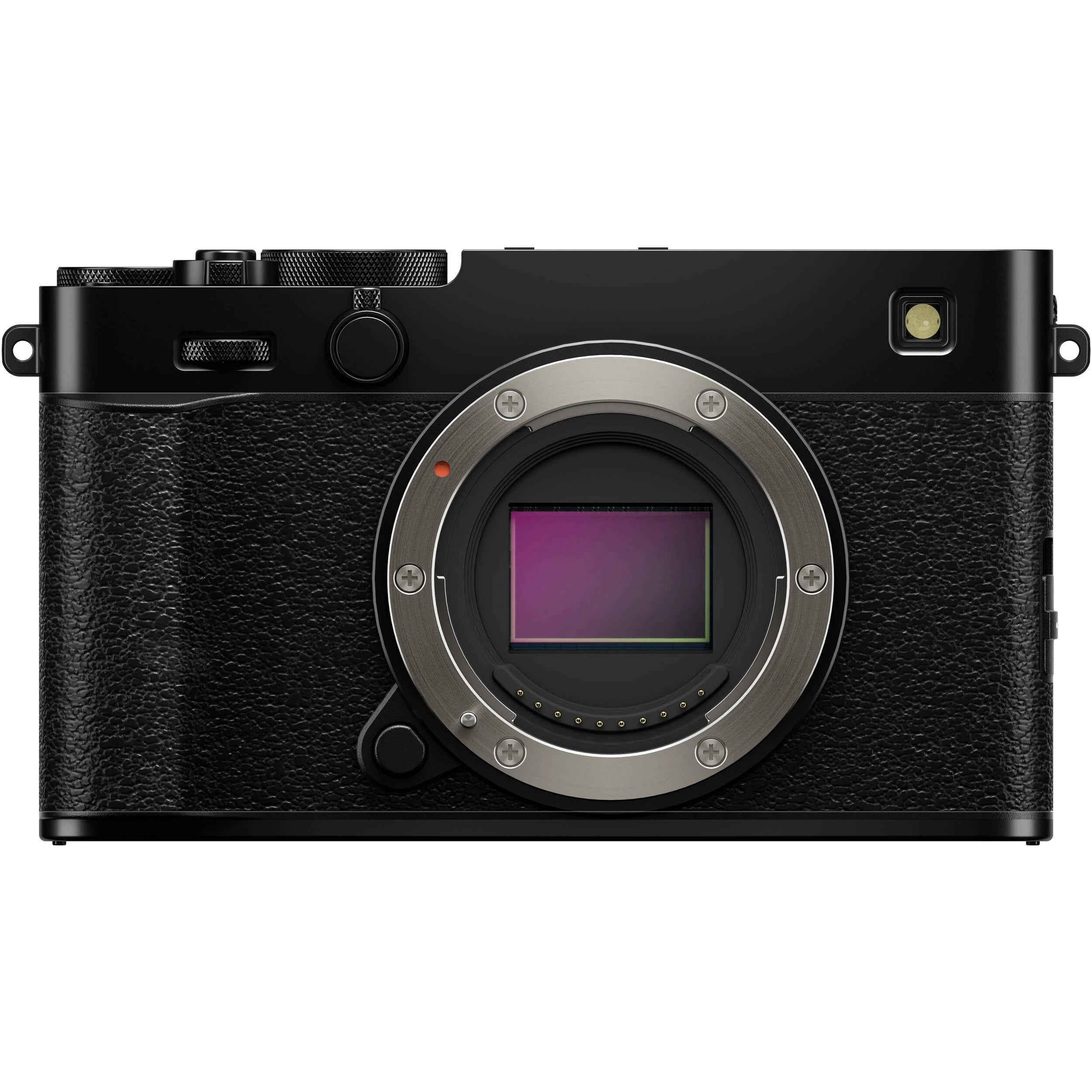 Fujifilm X-E5 black mirrorless camera with 40.2MP APS-C X-Trans CMOS 5 HR sensor, 7-stop in-body image stabilization, advanced autofocus, and 6.2K video recording capability