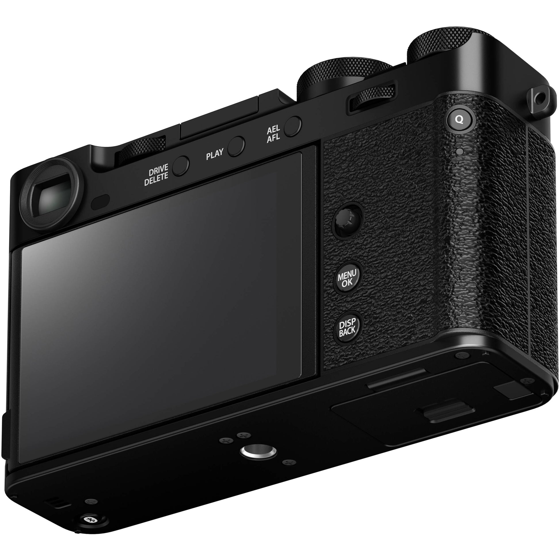 Fujifilm X-E5 black mirrorless camera with 40.2MP APS-C X-Trans CMOS 5 HR sensor, 7-stop in-body image stabilization, advanced autofocus, and 6.2K video recording capability