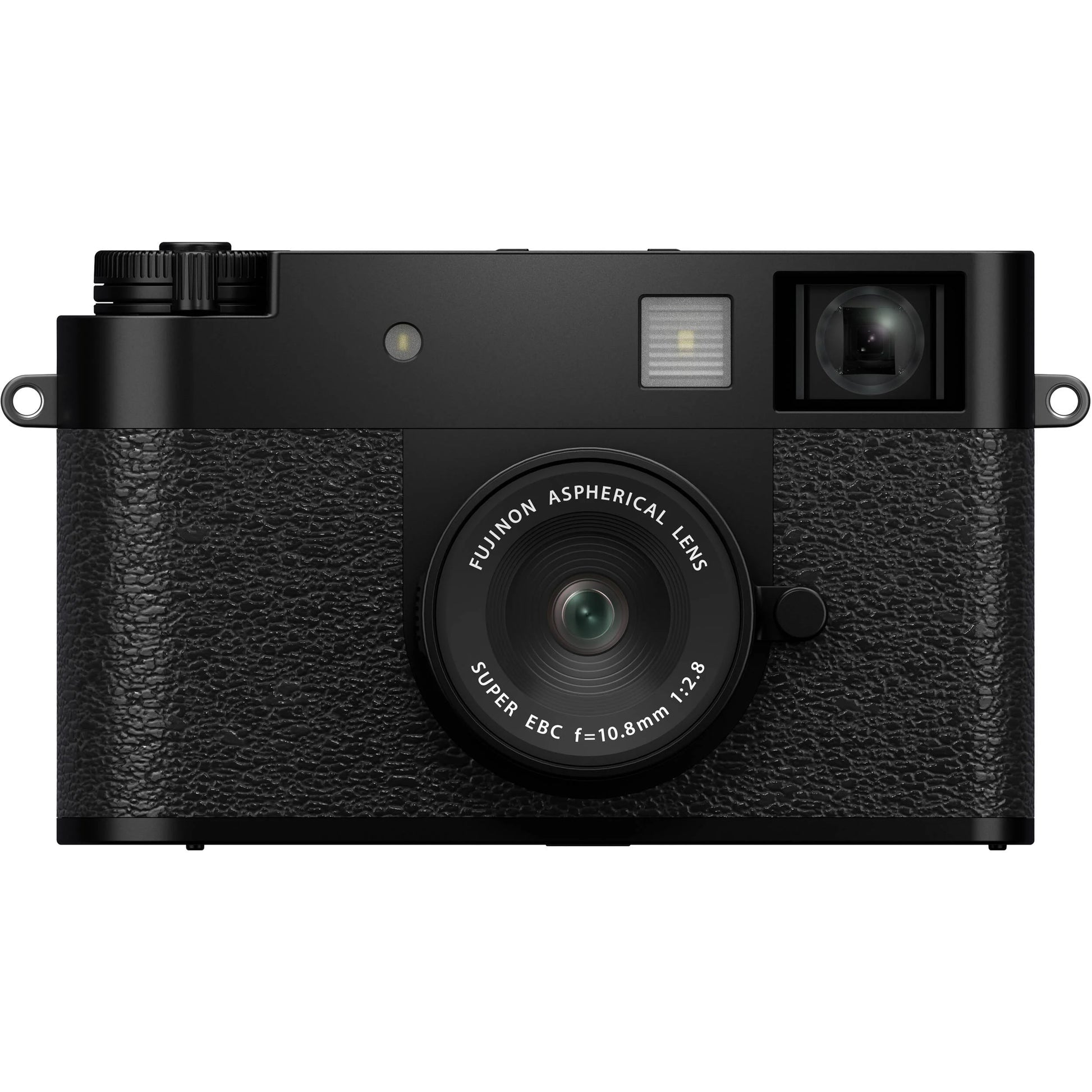 Fujifilm X half black compact digital camera with 1-inch vertical sensor, 32mm-equivalent lens, optical viewfinder, and 2.4-inch touchscreen for creative vertical photography