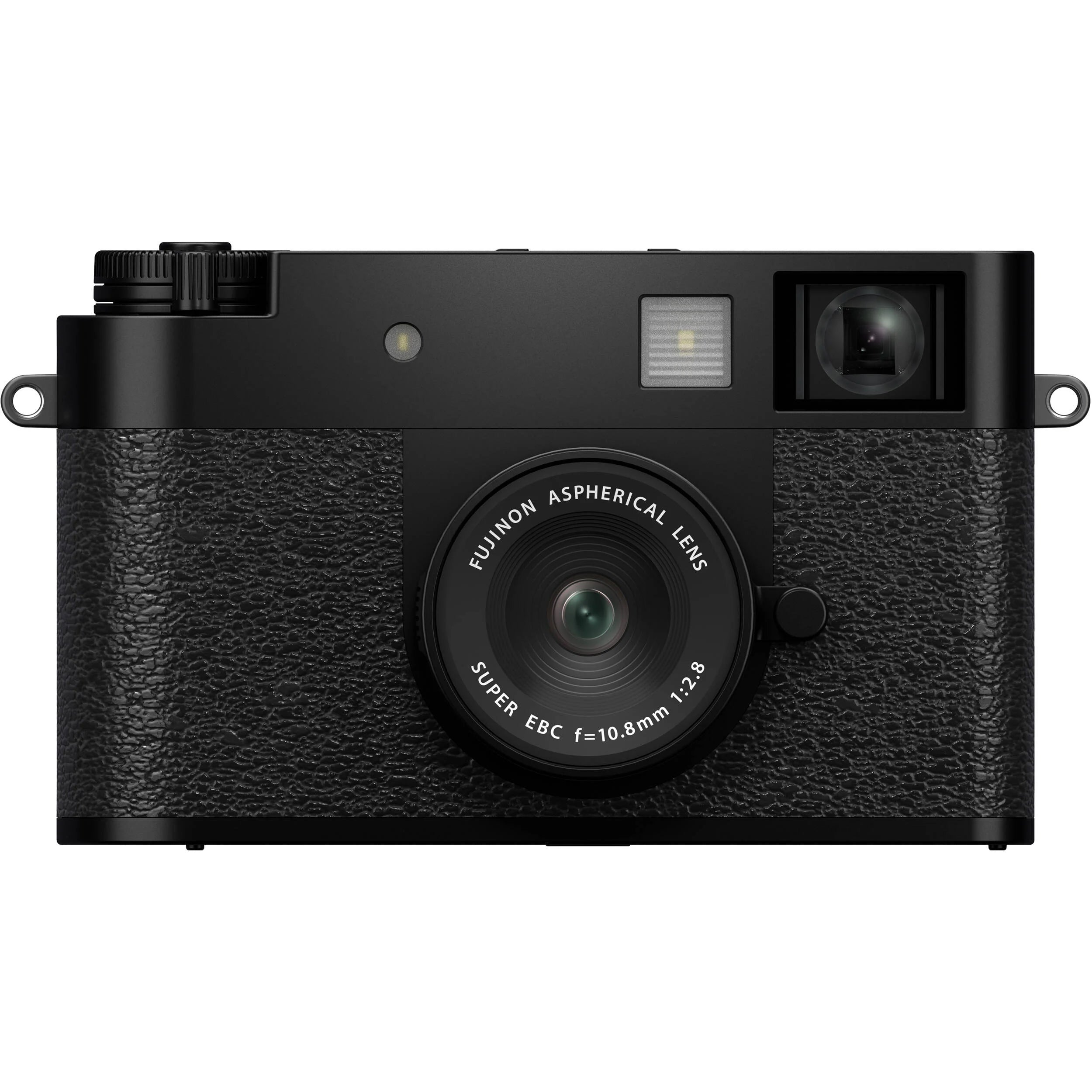 Fujifilm X half black compact digital camera with 1-inch vertical sensor, 32mm-equivalent lens, optical viewfinder, and 2.4-inch touchscreen for creative vertical photography