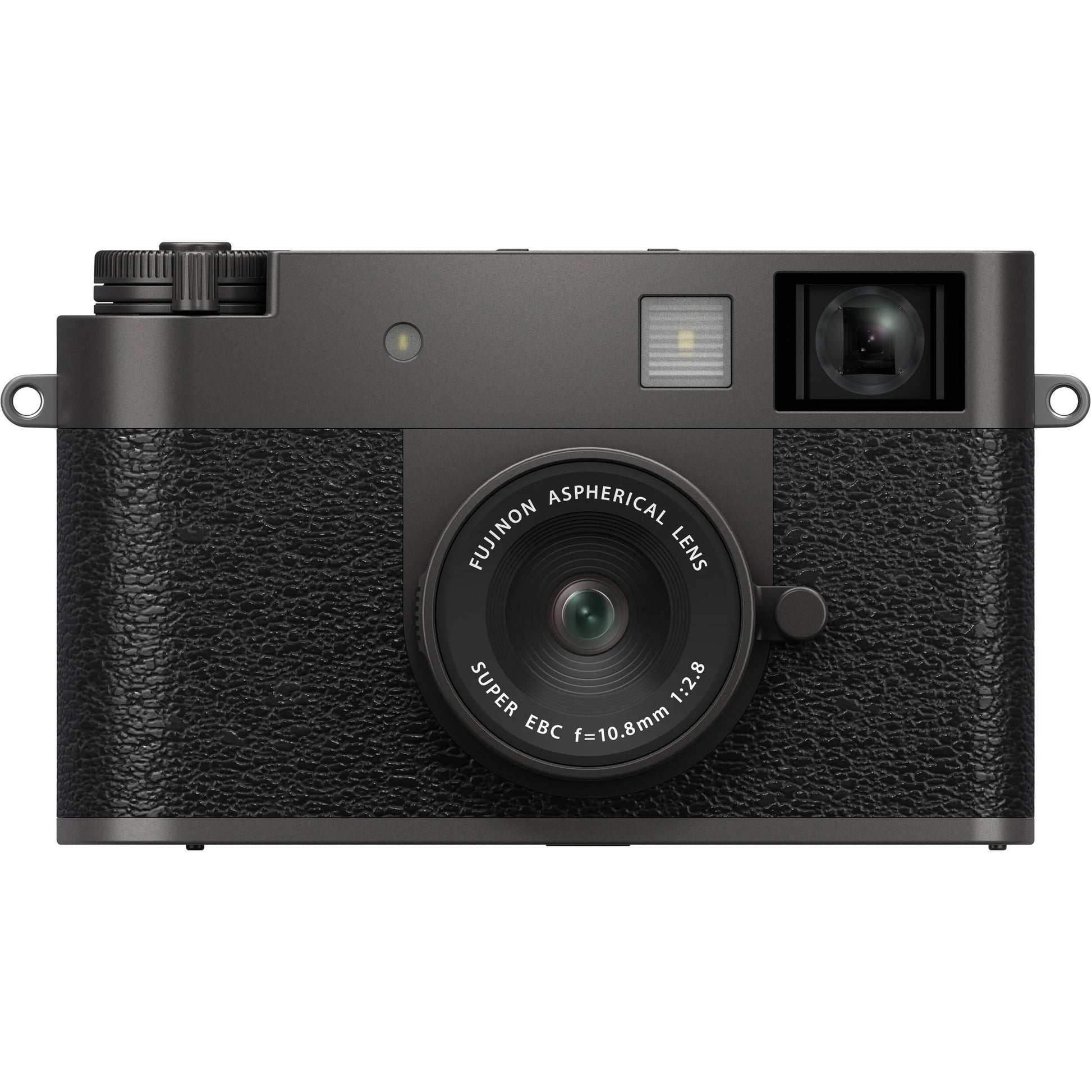 Fujifilm X half charcoal silver compact digital camera with 1-inch vertical sensor, 32mm-equivalent lens, optical viewfinder, and touchscreen optimized for vertical photography