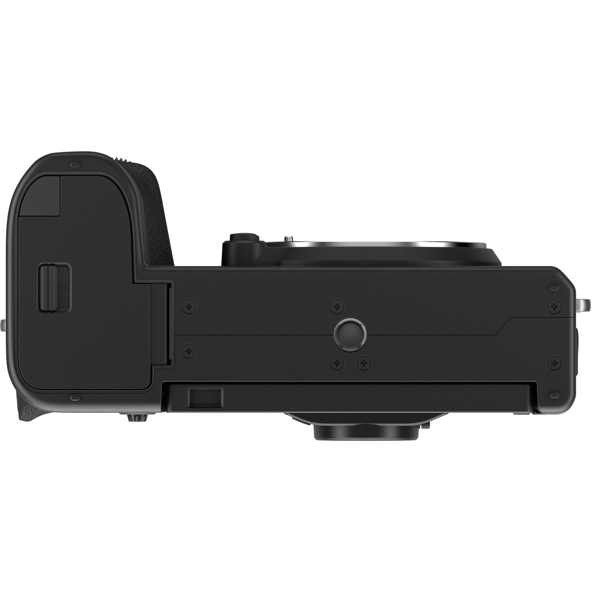Fujifilm X-S20 black mirrorless camera with XF 16-50mm f/2.8-4.8 R LM WR lens, 26.1MP APS-C X-Trans CMOS 4 sensor, 5-axis in-body image stabilization, 2.36m-dot OLED EVF, and 6.2K video recording