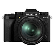Fujifilm X-T5 Mirrorless Camera with 16-80mm Lens – black APS-C camera kit featuring a 40MP sensor, in-body stabilisation, and versatile zoom lens for stills and video.