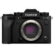 Fujifilm X-T5 Mirrorless Camera (Black) – high-resolution APS-C camera with 40MP sensor, in-body image stabilization, and classic design for advanced photography and video.