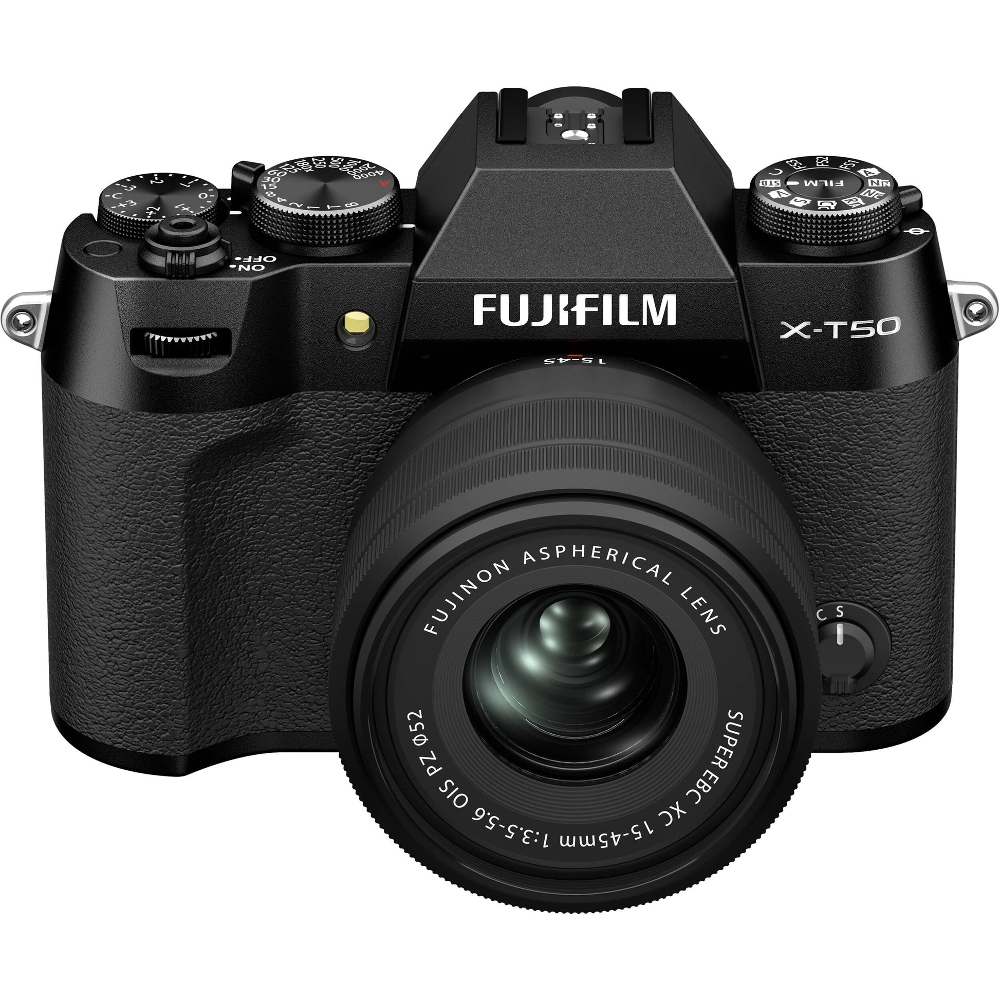 Fujifilm X-T50 Mirrorless Digital Camera with 15-45mm Lens – compact APS-C camera kit featuring a 40MP sensor, Film Simulation modes, and versatile zoom lens for everyday photography and video.