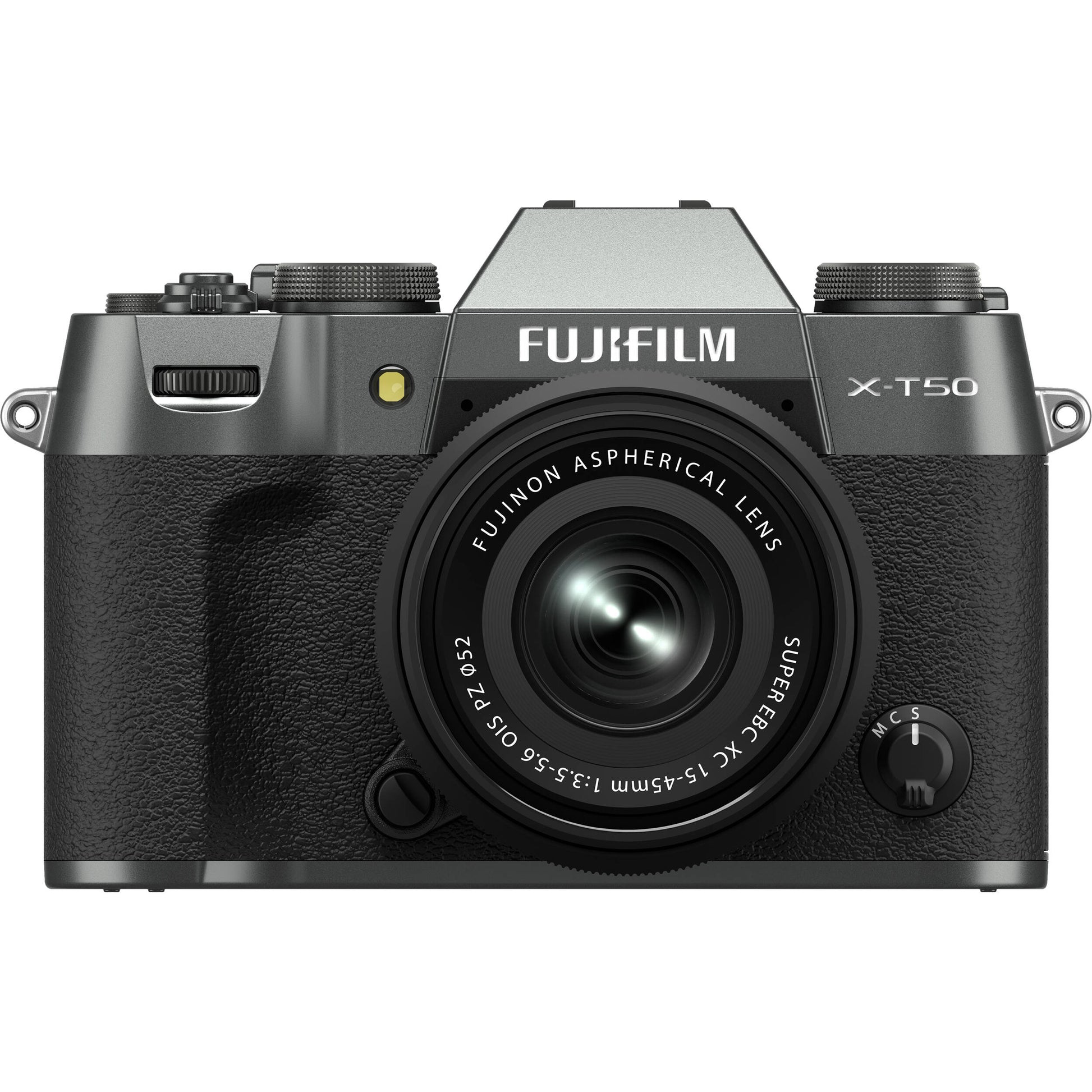 Fujifilm X-T50 Mirrorless Digital Camera with 15-45mm Lens – compact APS-C camera kit featuring a 40MP sensor, Film Simulation modes, and versatile zoom lens for everyday photography and video.