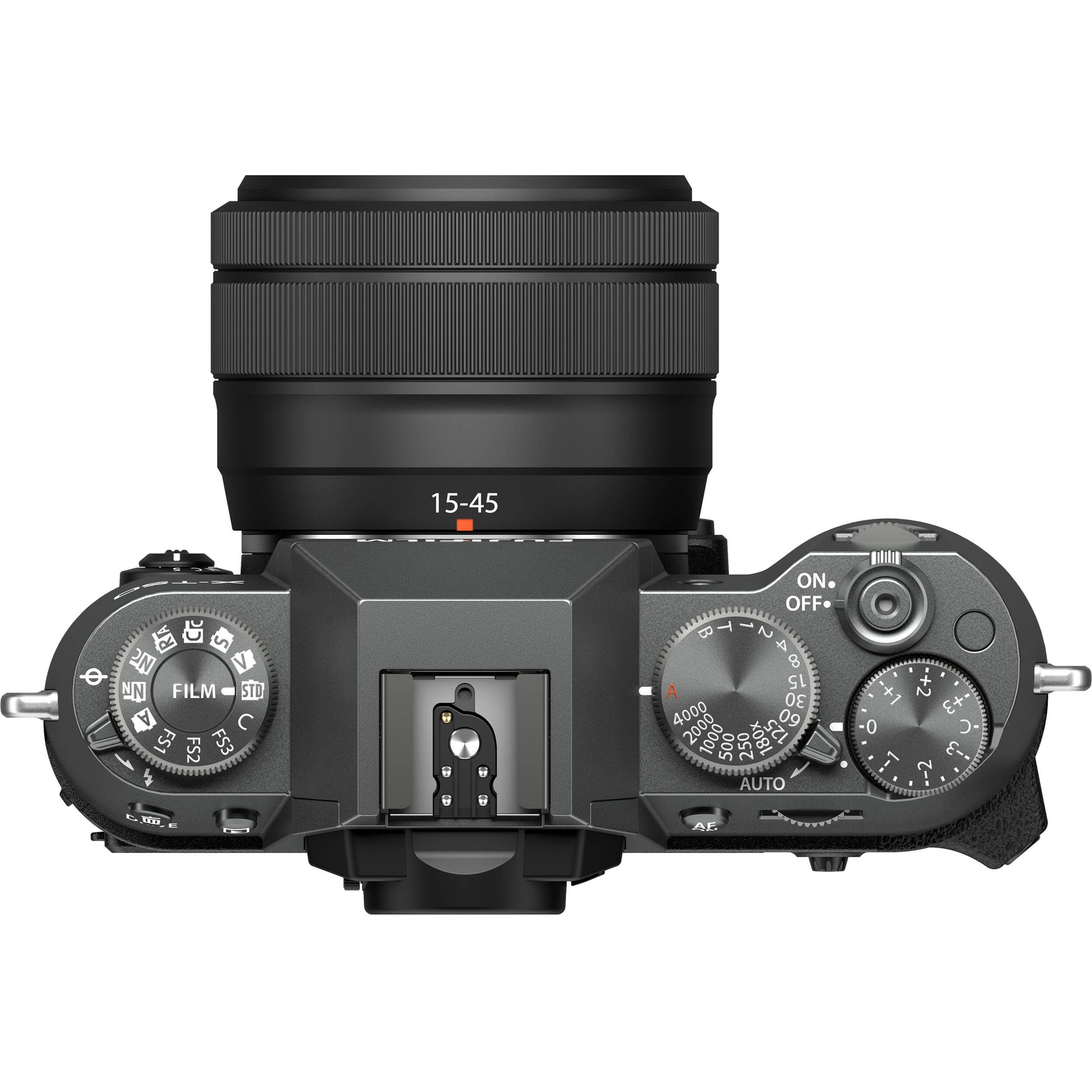 Fujifilm X-T50 Mirrorless Digital Camera with 15-45mm Lens – compact APS-C camera kit featuring a 40MP sensor, Film Simulation modes, and versatile zoom lens for everyday photography and video.