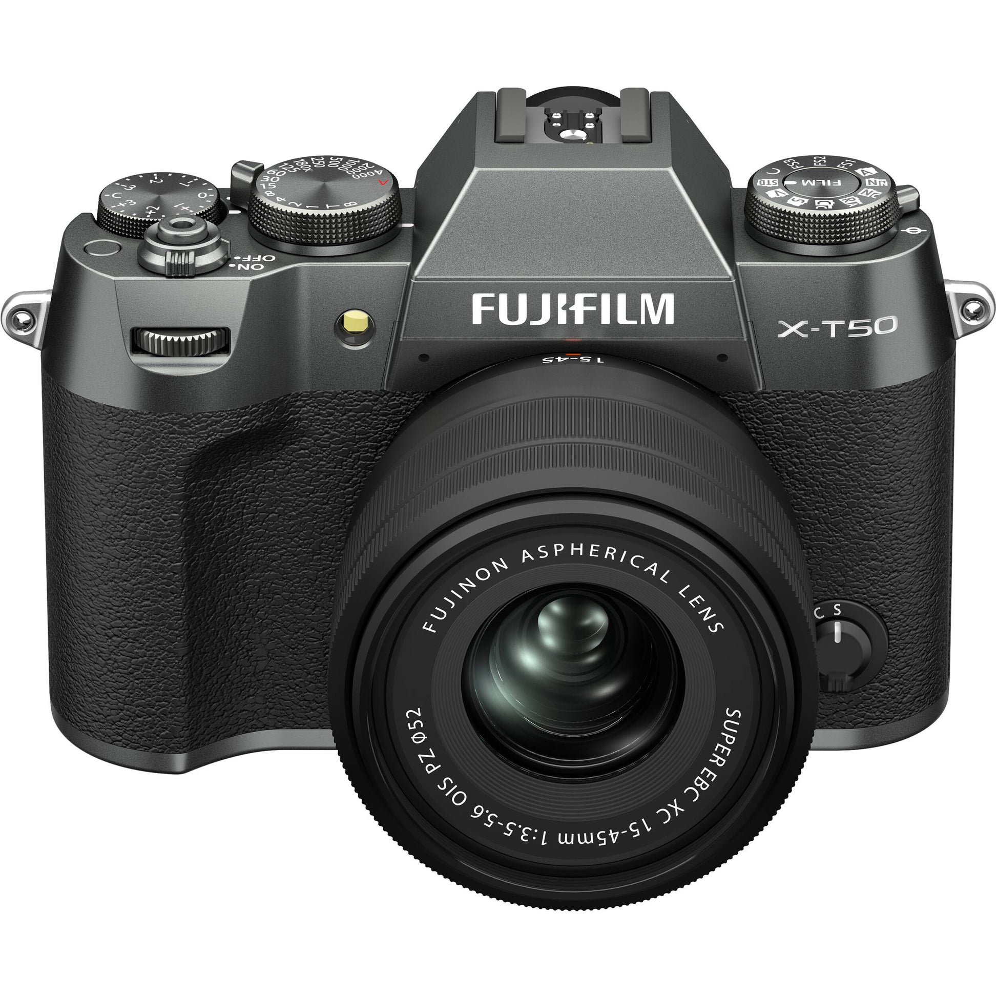 Fujifilm X-T50 Mirrorless Digital Camera with 15-45mm Lens – compact APS-C camera kit featuring a 40MP sensor, Film Simulation modes, and versatile zoom lens for everyday photography and video.