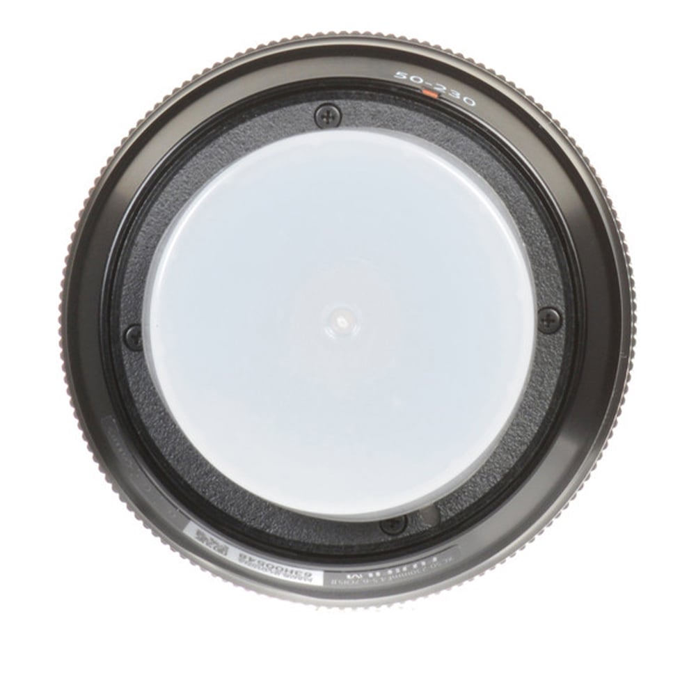 Camera lens on a white background