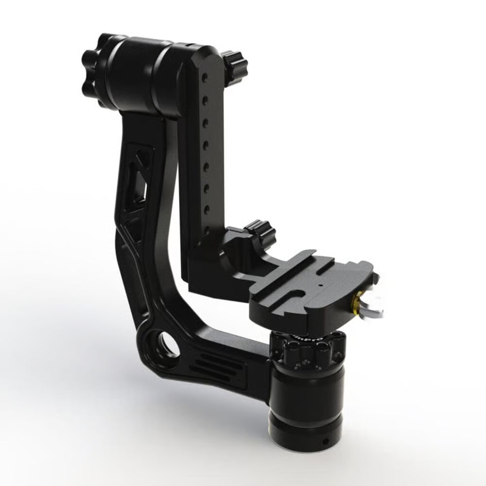 A gimbal head for your large telephoto lenses. It has a quick-release function and is compact and travel-friendly with an included lens plate.