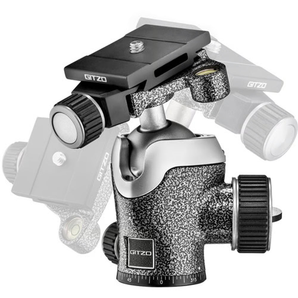 Gitzo S1 Center Ball Heads are conveniently Arca-type compatible. The GH1382QD Gitzo ball head stands 11.2 cm high, holds up to 14 kg and weighs 0.5 kg.