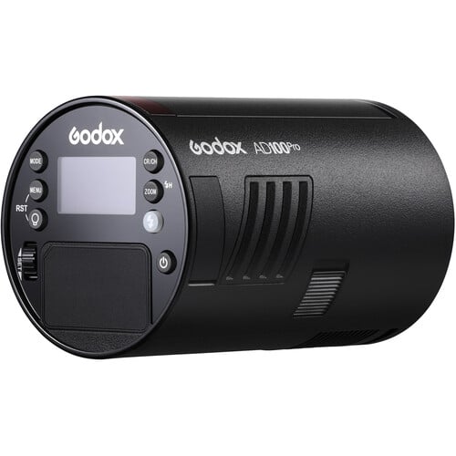 Godox AD100Pro flash device on a white background