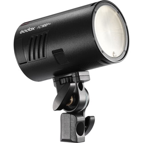 Godox AD100Pro studio flash light on a white background