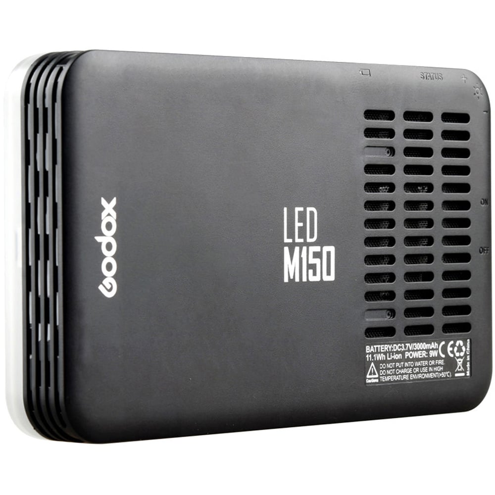 Godox LEDM150 LED Light – compact, portable LED panel with adjustable brightness, designed to enhance smartphone photography and video.