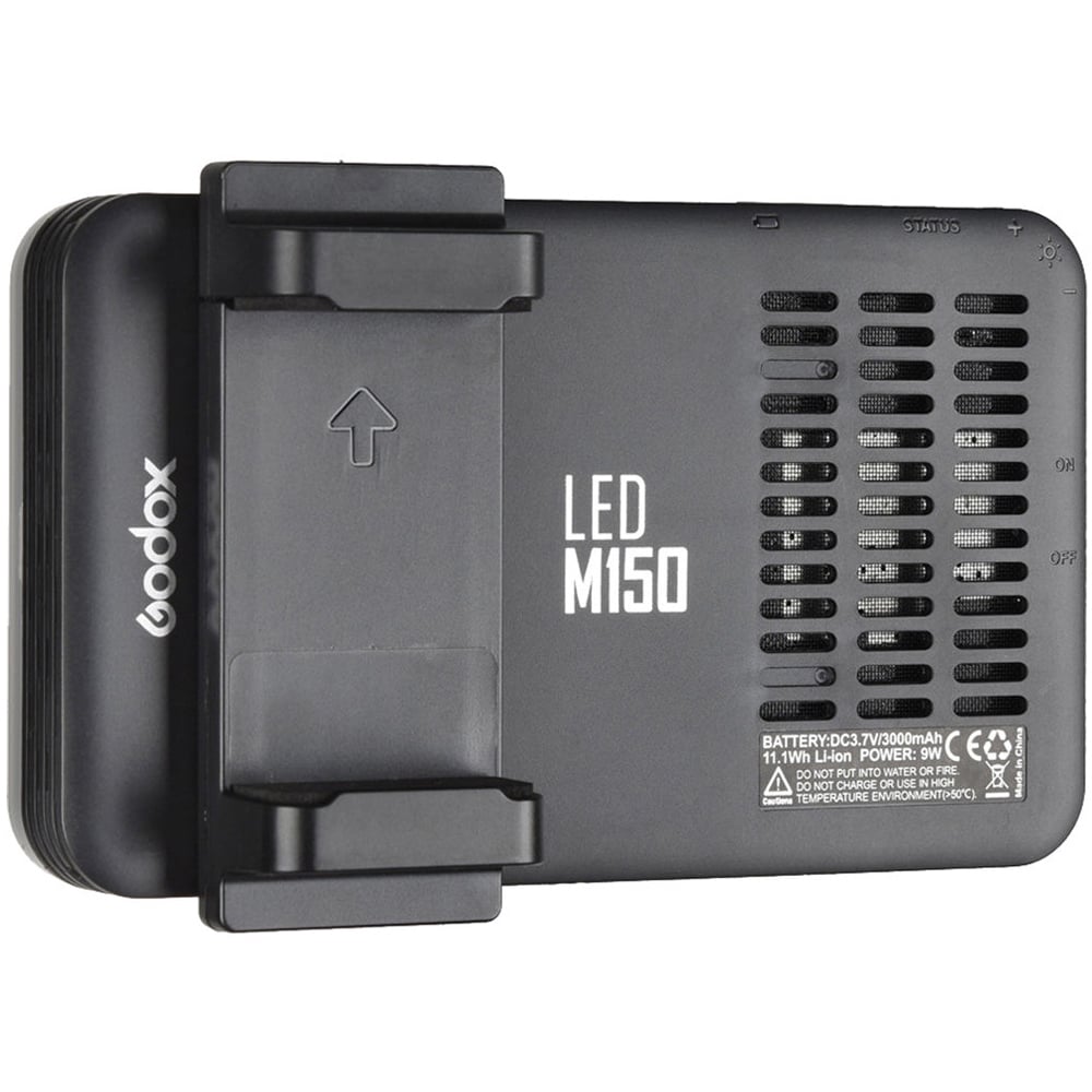 Godox LEDM150 LED Light – compact, portable LED panel with adjustable brightness, designed to enhance smartphone photography and video.