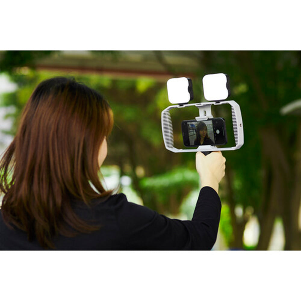 Godox LiteMons RGB LED light with adjustable color temperature and full color spectrum for photography and video.