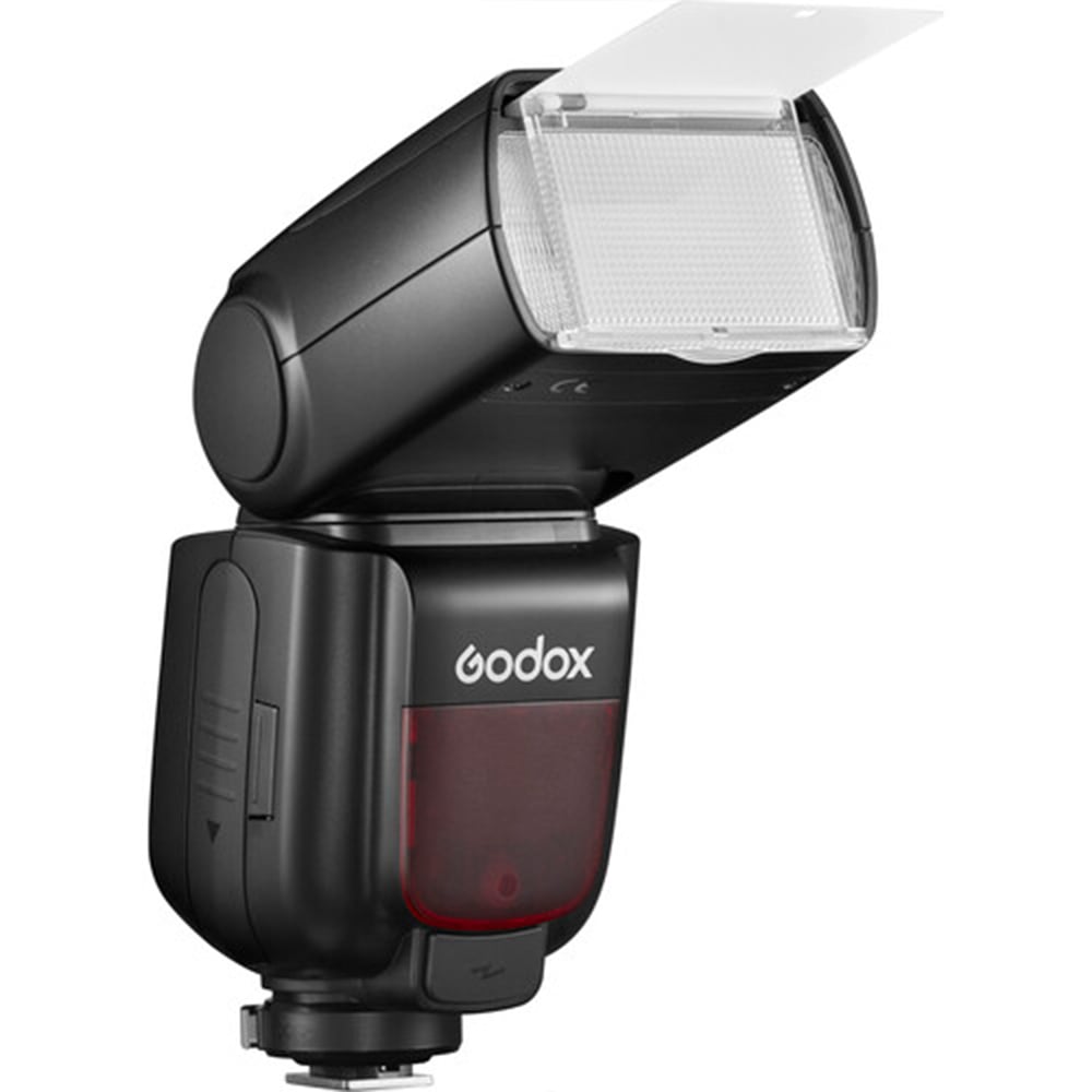 Godox TT685C II Canon flash with tilt/rotate head, TCM manual mode, wireless master/slave, and USB-C for firmware updates.