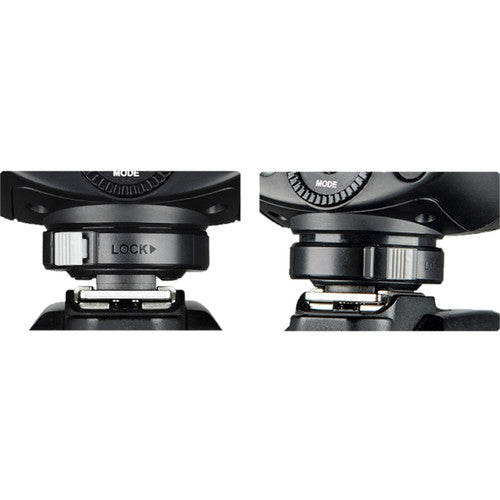 Godox V1-N round-head speedlight for Nikon with circular flash head, control panel, and removable lithium-ion battery.