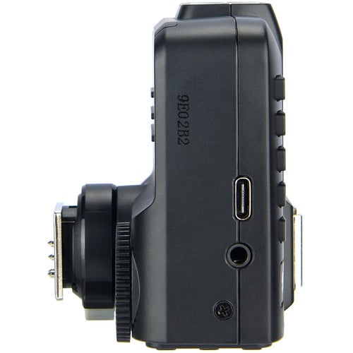 Godox X2T-C TTL Wireless Flash Trigger Transmitter for Canon – 2.4GHz wireless system with 100m range, high-speed sync up to 1/8000s, Bluetooth control via GodoxPhoto app, 5 groups, 32 channels, backlit LCD, quick-lock hot shoe.