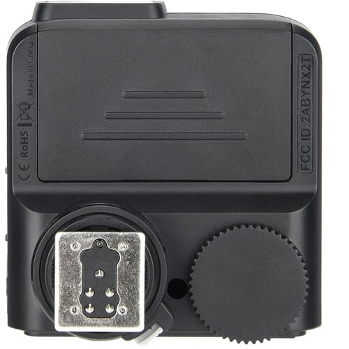 Godox X2T-C TTL Wireless Flash Trigger Transmitter for Canon – 2.4GHz wireless system with 100m range, high-speed sync up to 1/8000s, Bluetooth control via GodoxPhoto app, 5 groups, 32 channels, backlit LCD, quick-lock hot shoe.