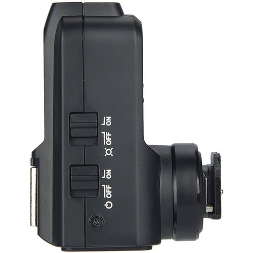 Godox X2T-S TTL Wireless Flash Trigger Transmitter for Sony – 2.4GHz wireless system with 100m range, high-speed sync up to 1/8000s, Bluetooth control via GodoxPhoto app, 5 groups, 32 channels, backlit LCD, quick-lock hot shoe.