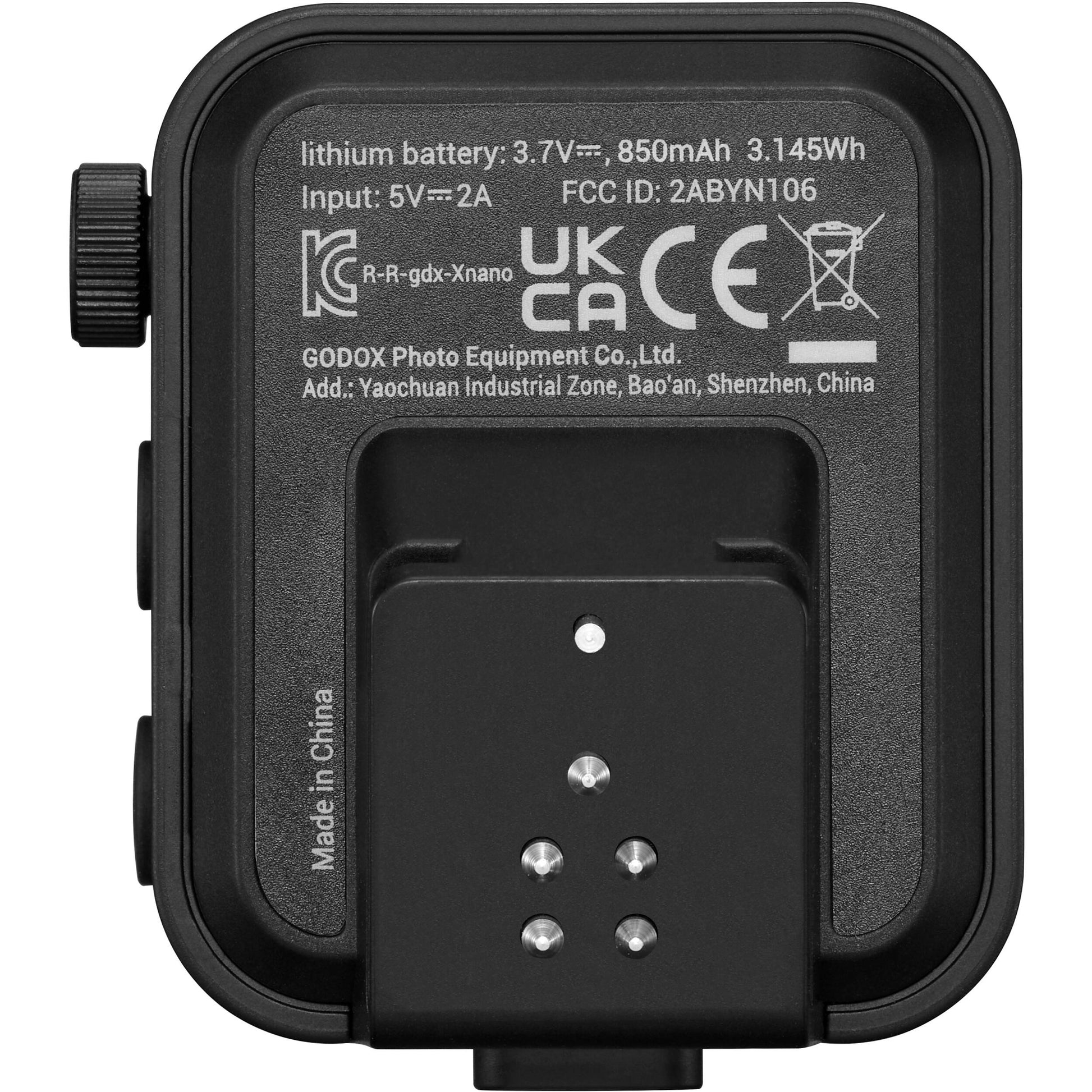 Godox X3 Touchscreen TTL Wireless Flash Trigger for Sony/Canon, compact black unit with OLED touchscreen, hot-shoe mount, and USB-C port.