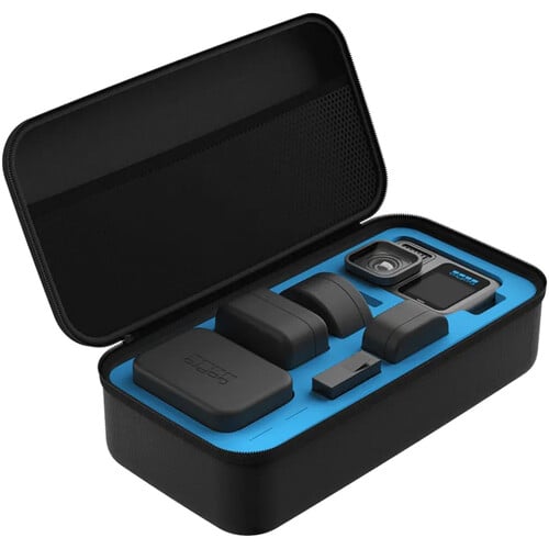 GoPro HB-Series Lens Collection including Ultra Wide Lens Mod, Macro Lens Mod, Anamorphic Lens Mod, and 4 Neutral Density Filters; expands HERO13 Black’s field of view, enables cinematic 21:9 footage, detailed close-ups, and smooth stabilized videos with waterproof, scratch-resistant lenses.