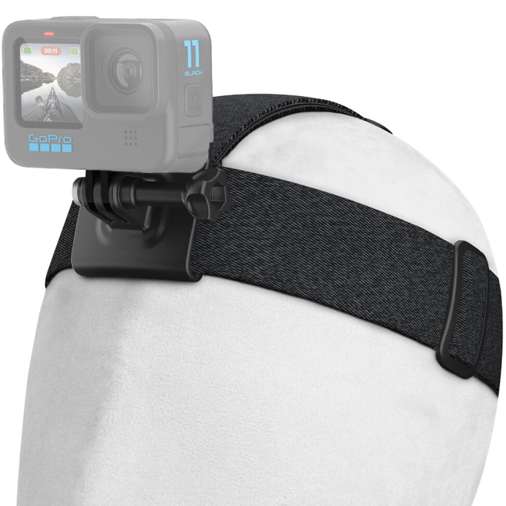 GoPro Head Strap 2.0 – adjustable, padded head mount compatible with all GoPro cameras, designed for hands-free POV filming.