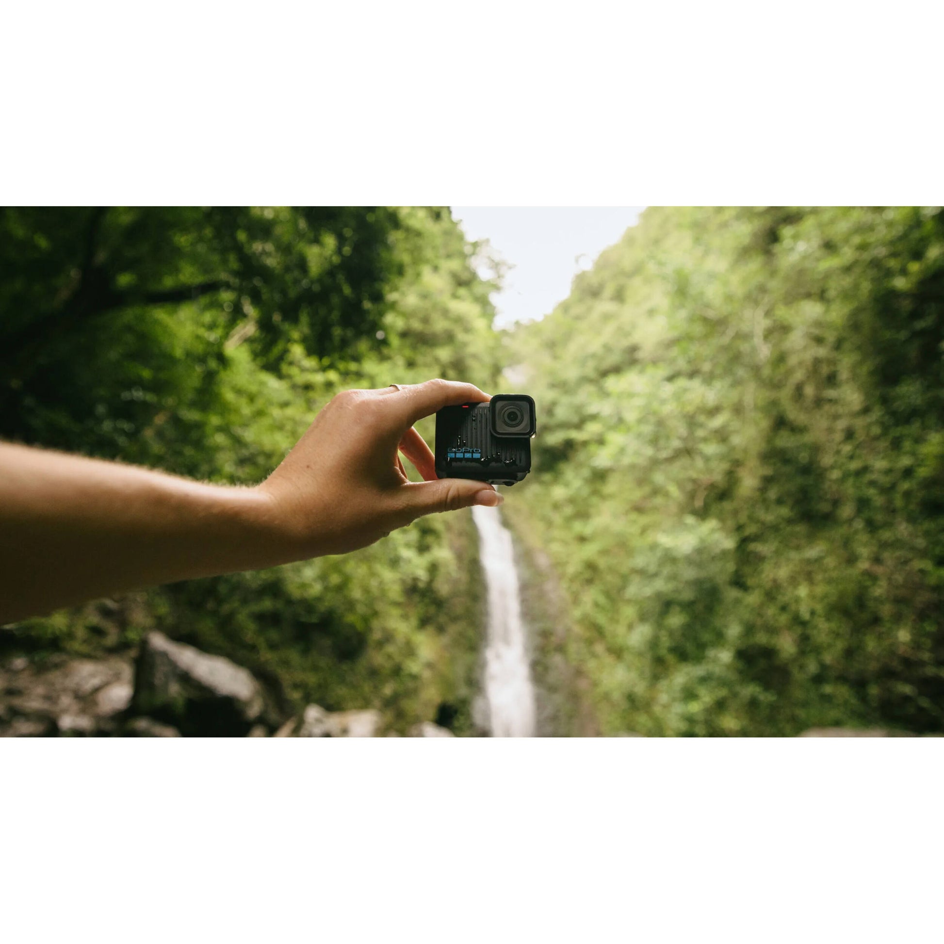 The GoPro HERO accessory bundle offers an ultra-light 4K action camera with slo-mo, video stabilisation, a waterproof build and voice control.