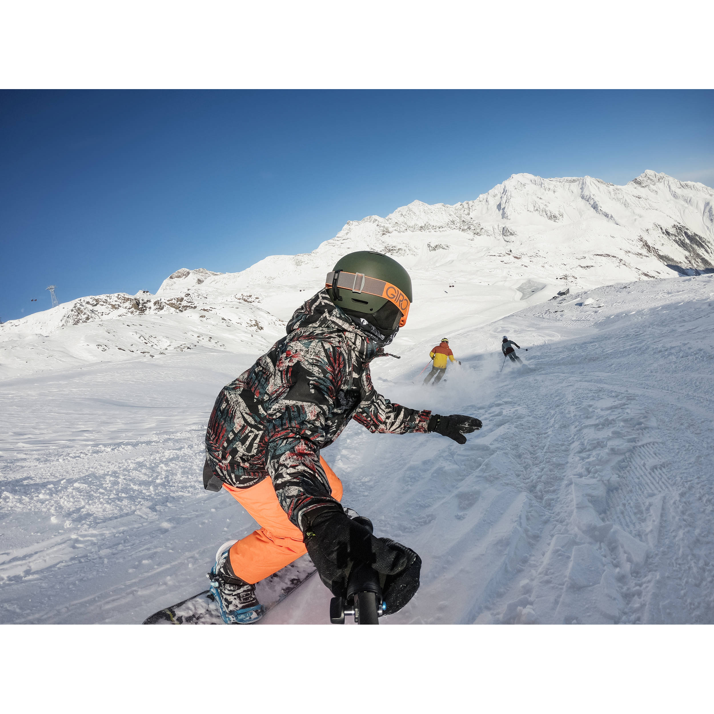 The GoPro Shorty is compact and can be used as a hand grip, then extended to become and selfie stick. Fold out its feet, and you have an adjustable tripod.