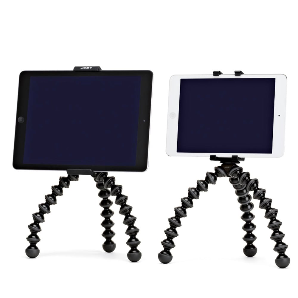 Premium locking mount for hands-free use of your tablet in portrait or landscape modes.