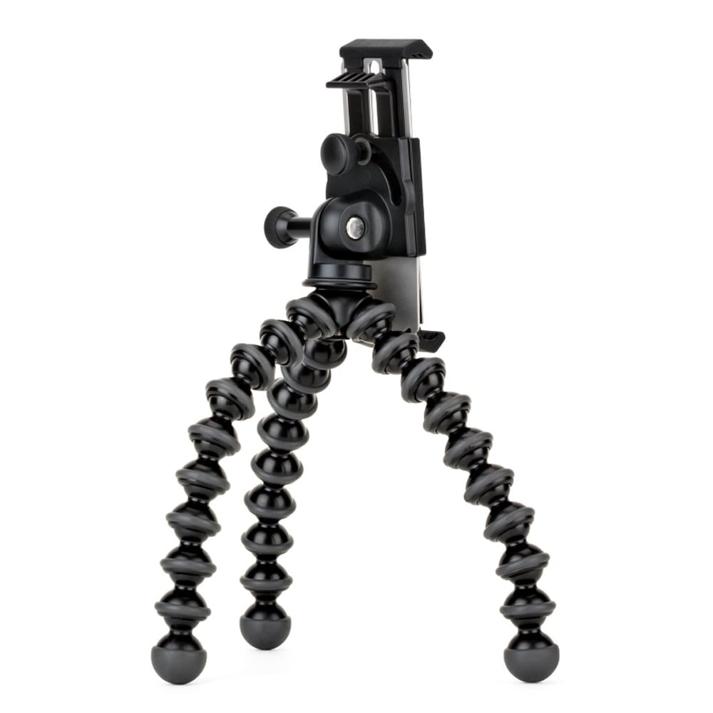 Premium locking mount for hands-free use of your tablet in portrait or landscape modes.