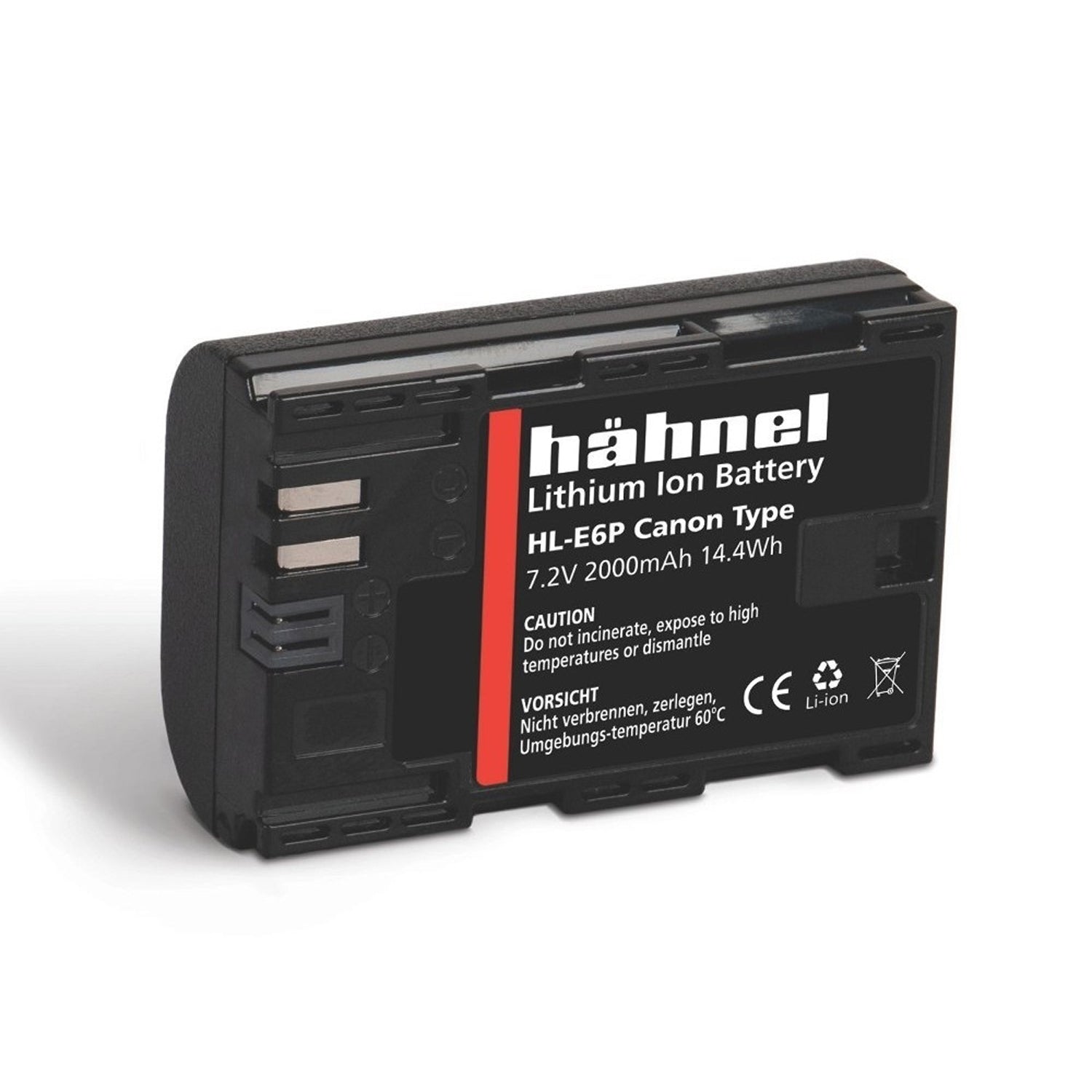 Hahnel HL-E6P 2000mAh lithium-ion replacement battery for Canon LP-E6P and EOS R5 II